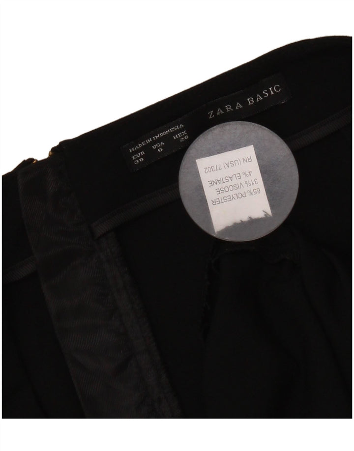 Zara Pencil Skirt til kvinder EU 38 Small W28 Black Polyester