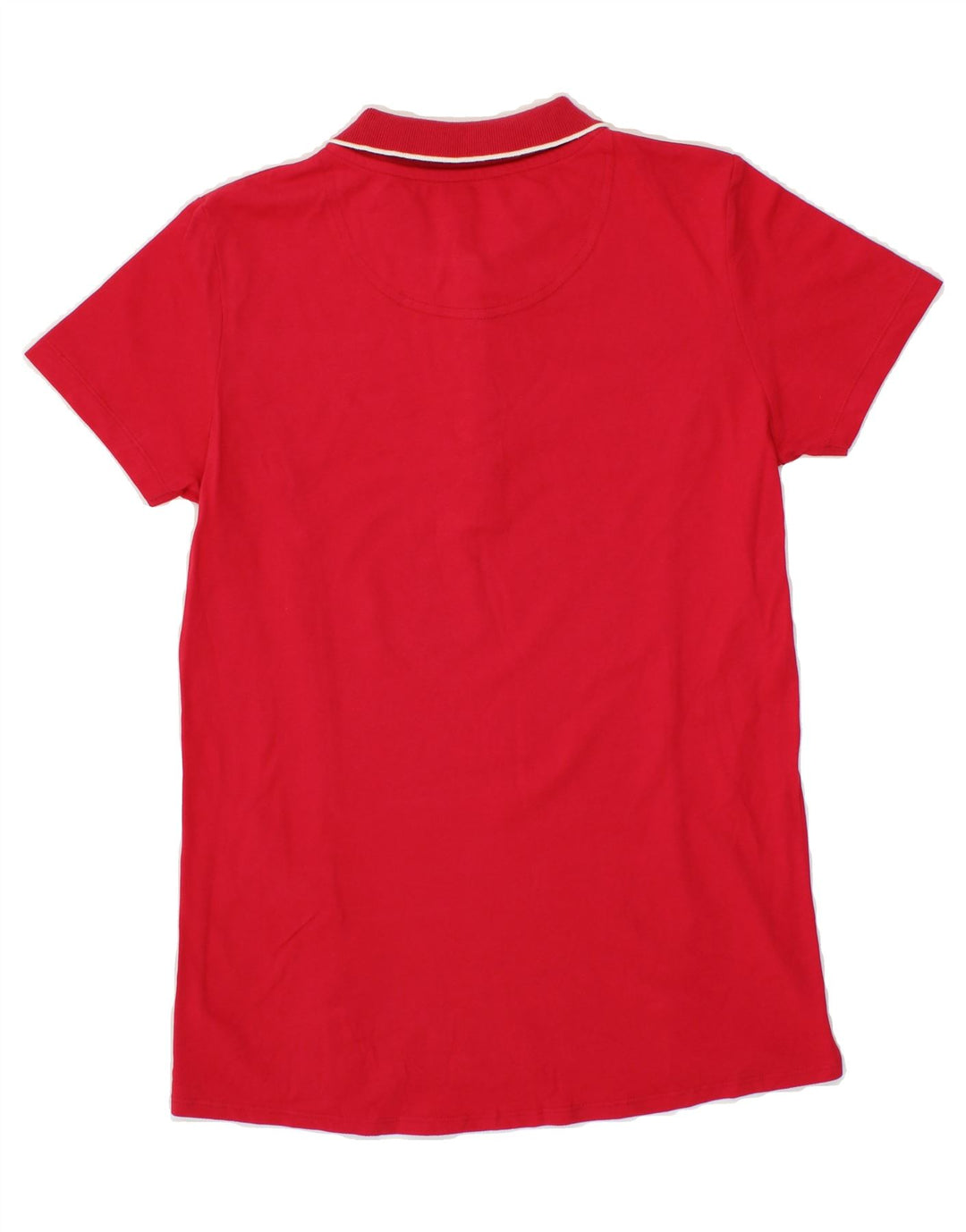 DACK'S Womens Polo Shirt UK 12 Medium Red Cotton Vintage Dack's and Second-Hand Dack's from Messina Hembry 