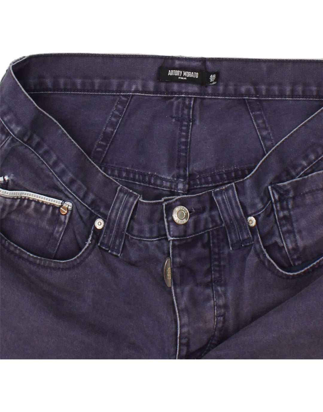 ANTONY MORATO Womens Bermuda Shorts IT 46 Large W32 Navy Blue Cotton Vintage Antony Morato and Second-Hand Antony Morato from Messina Hembry 