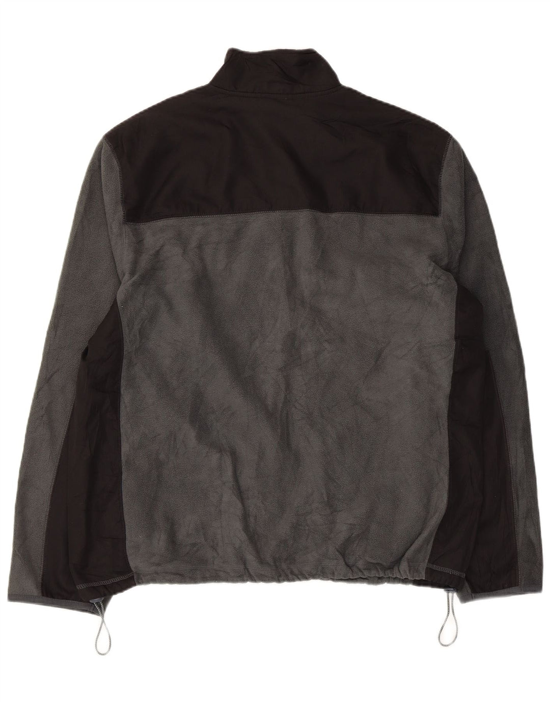 Starter Fleecejakke til mænd UK 42/44 Large Grey Colourblock Polyester