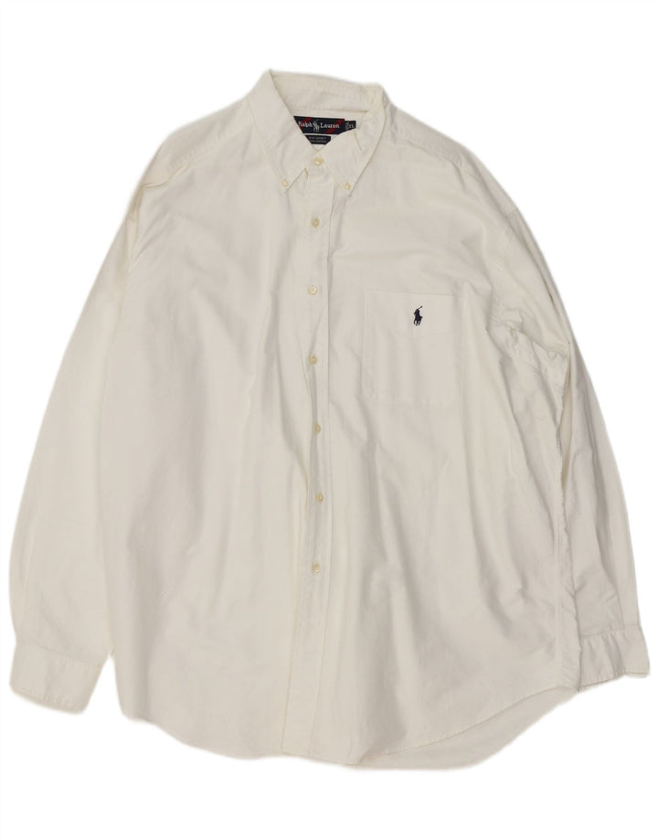 Ralph Lauren Herre Big & Tall skjorte XL Hvid bomuld