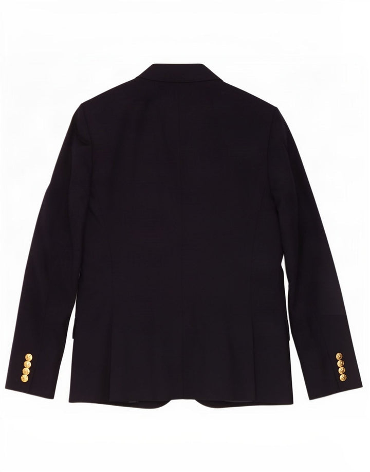 Ralph Lauren Dame 2-knaps blazerjakke US 8 Mellem marineblå uld