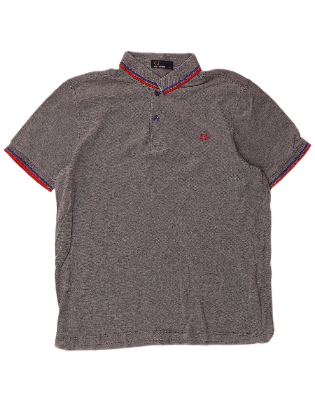 Fred Perry Herre poloshirt Stor gråstribet bomuld