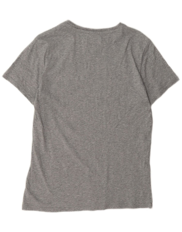 Tommy Hilfiger Herre Regular Fit T-shirt Top Lille Grå Flecked Bomuld