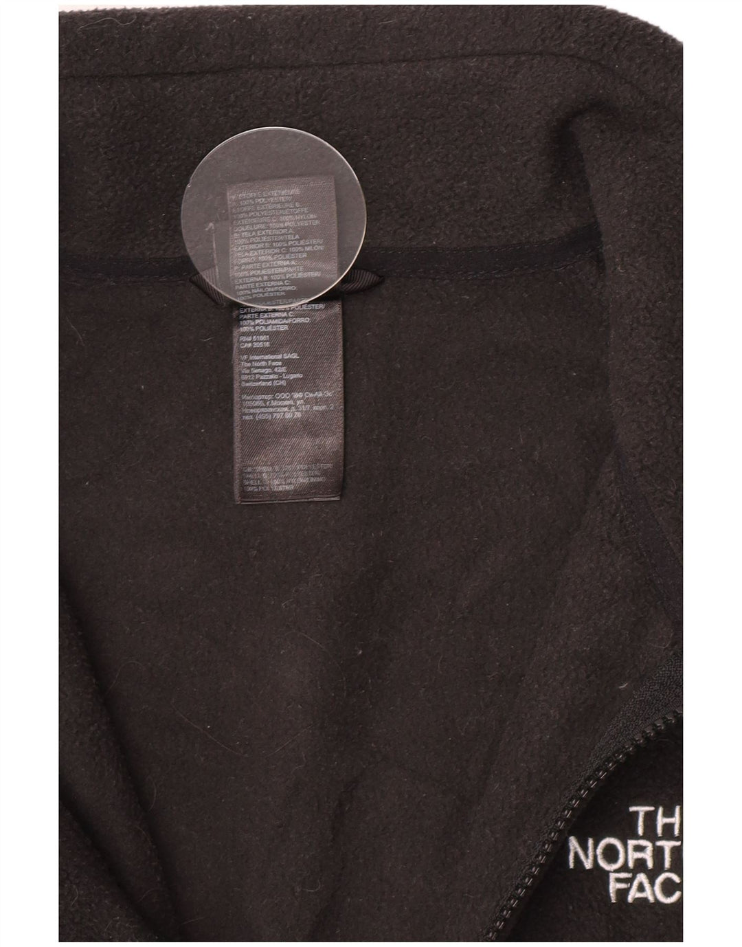 The North Face Herre Liner Fleecejakke UK 38 Medium Sort Polyester