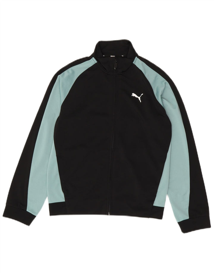 Puma Træningsdragt Topjakke til drenge 11-12 år Medium Sort Colourblock
