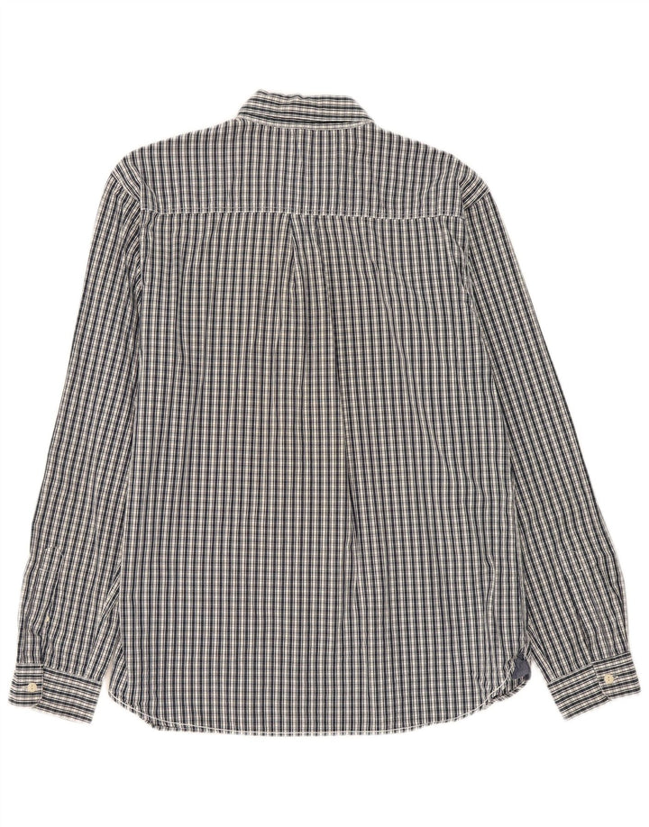 White Stuff Herre Classic Fit skjorte XL marineblå ternet bomuld