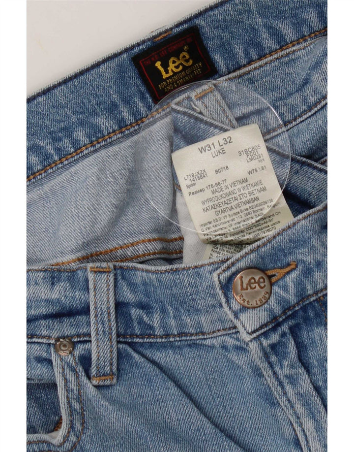 Lee Mens Slim Tapered Jeans W31 L28 Blå Bomuld