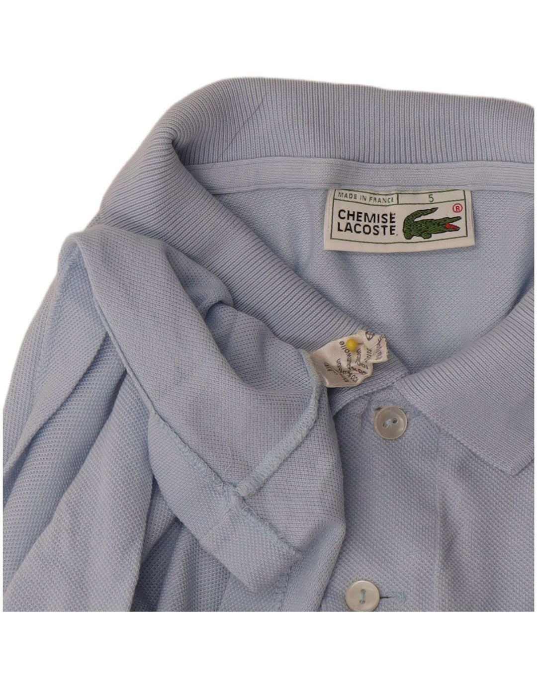 Lacoste Langærmet Polo Shirt til mænd Størrelse 5 Stor Blå Bomuld