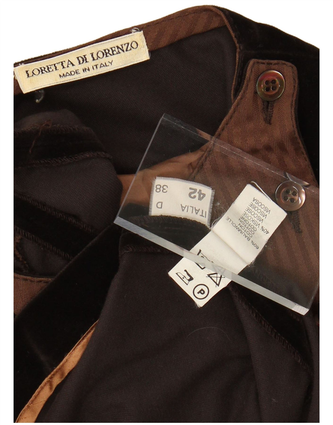 LORETTA DI LORENZO Dame 3/4 ærmer Shift Dress IT 42 Medium Black