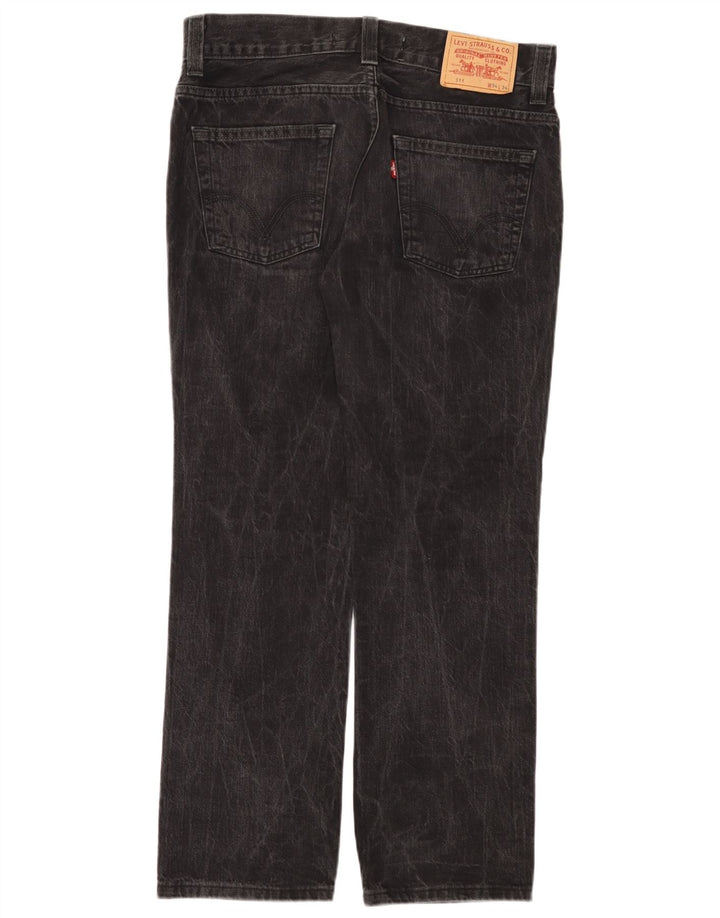 Levi's Herre 511 Slim Jeans W34 L34 Sort Bomuld