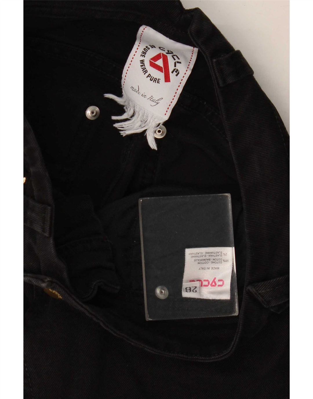 Cycle Dame Slim Jeans W26 L29 Sort Bomuld