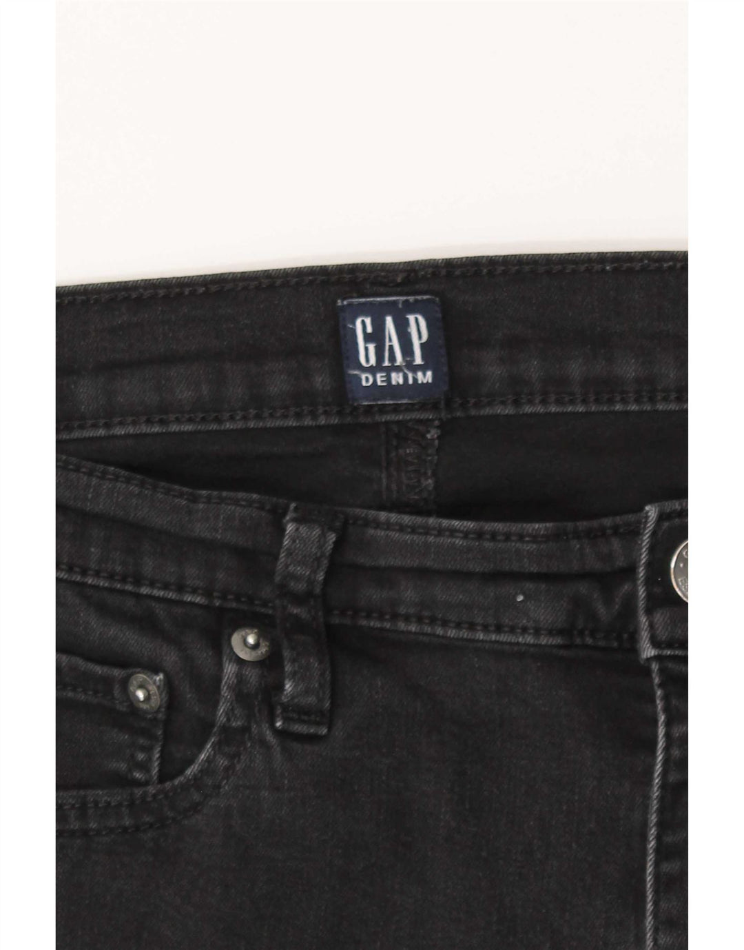 Gap lige damejeans W31 L30 sort bomuld