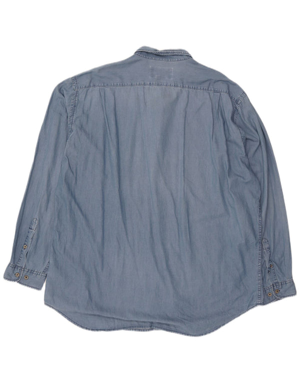 Marlboro Classics Herreskjorte 3XL Blå Bomuld