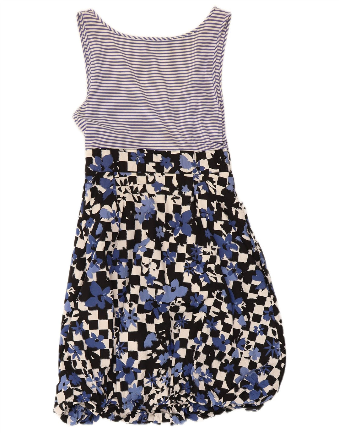 Moschino Dame Sundress UK 8 Small Blue Floral