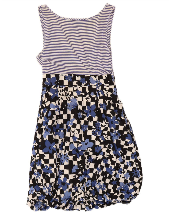Moschino Dame Sundress UK 8 Small Blue Floral