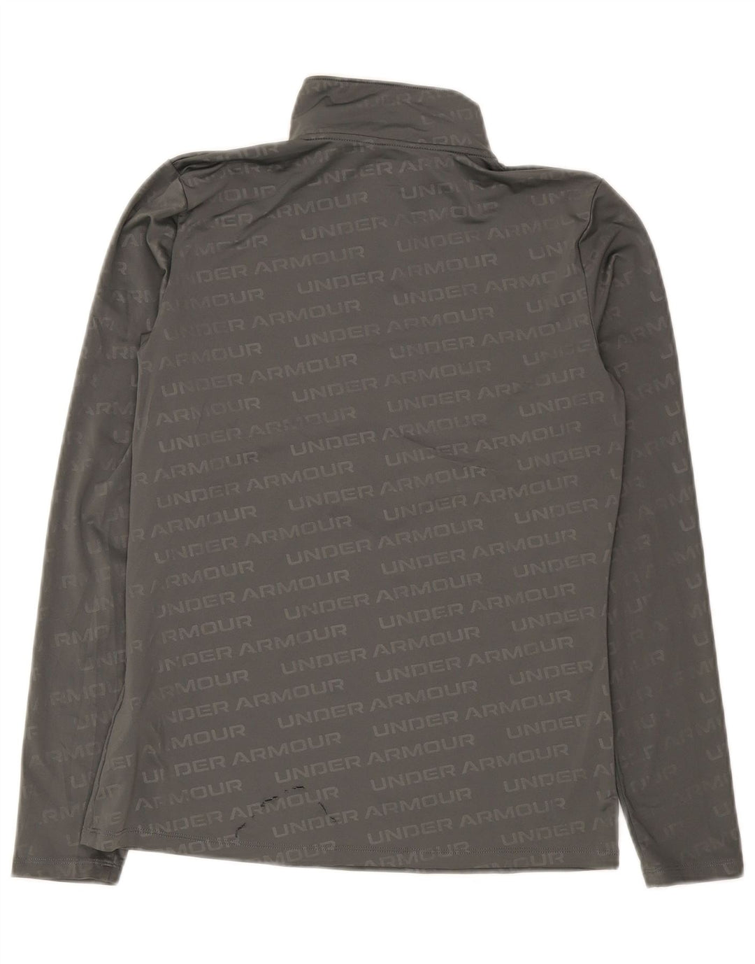 Under Armour Herre Grafisk Zip Neck Træningsdragt Top Medium Grå Polyester