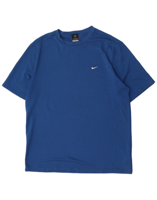 Nike T-shirt top til mænd 2XL blå polyester