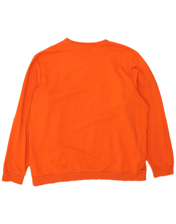 Adidas grafisk sweatshirt til mænd 2XL orange bomuld