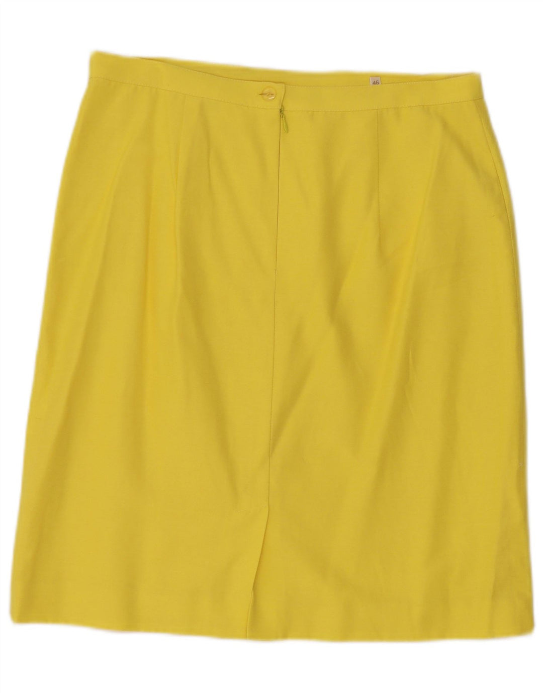 Superior Dame Midi Skirt IT 46 Large W30 Yellow Viscose
