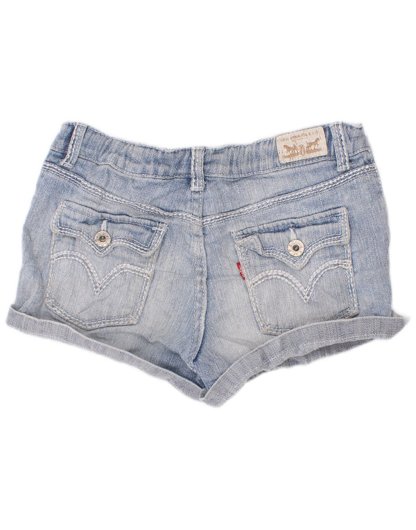 Levi's Girls Denim Shorts 13-14 år W22 Blue Rayon