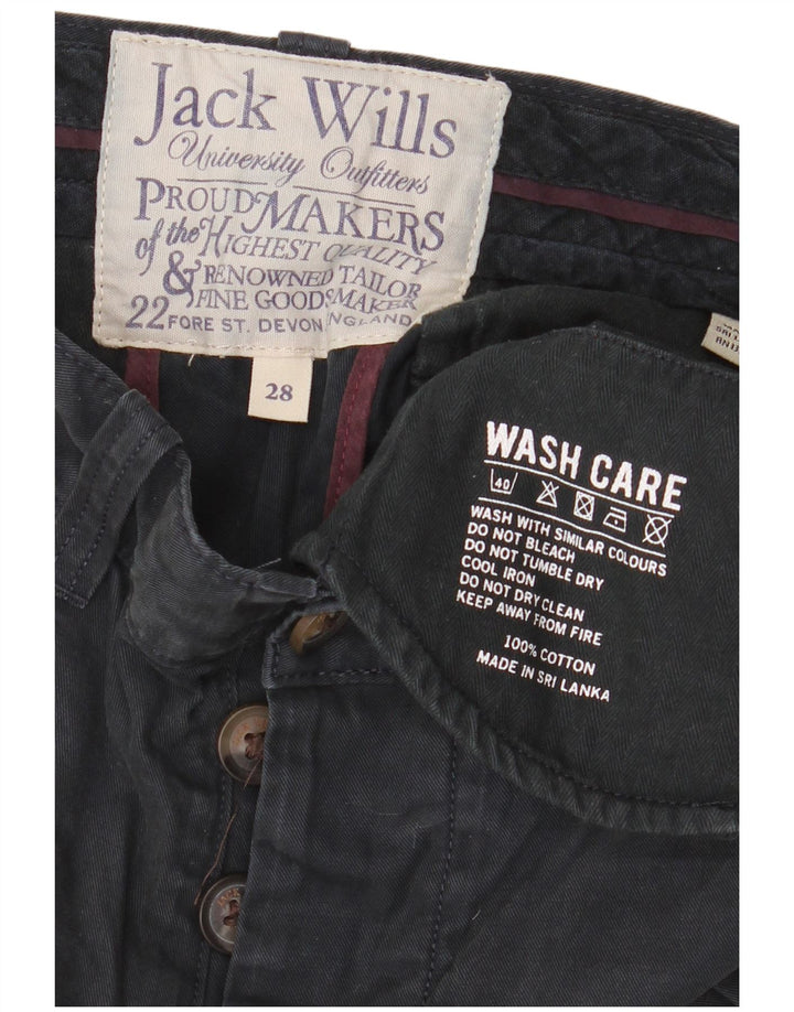 Jack Wills chinoshorts til kvinder W28 Mellem marineblå bomuld