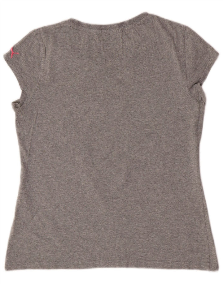 Puma Grafisk T-Shirt Top UK 14 Medium Grå