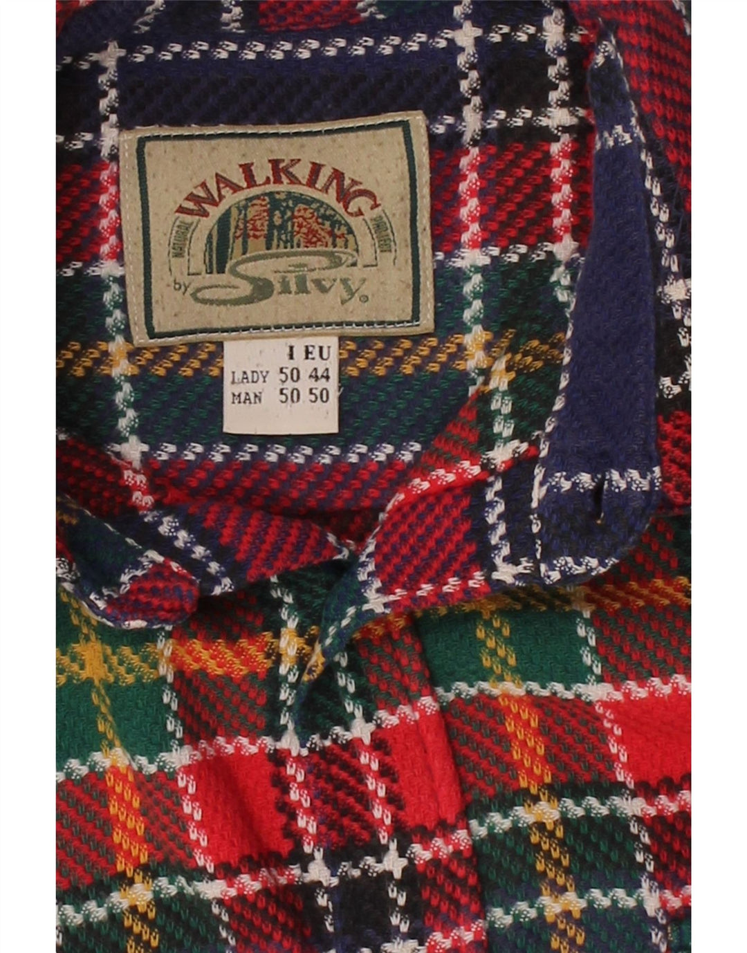 SILVY Mens Flannel Shirt IT 50 Medium Multicoloured Check Cotton Vintage Silvy and Second-Hand Silvy from Messina Hembry 