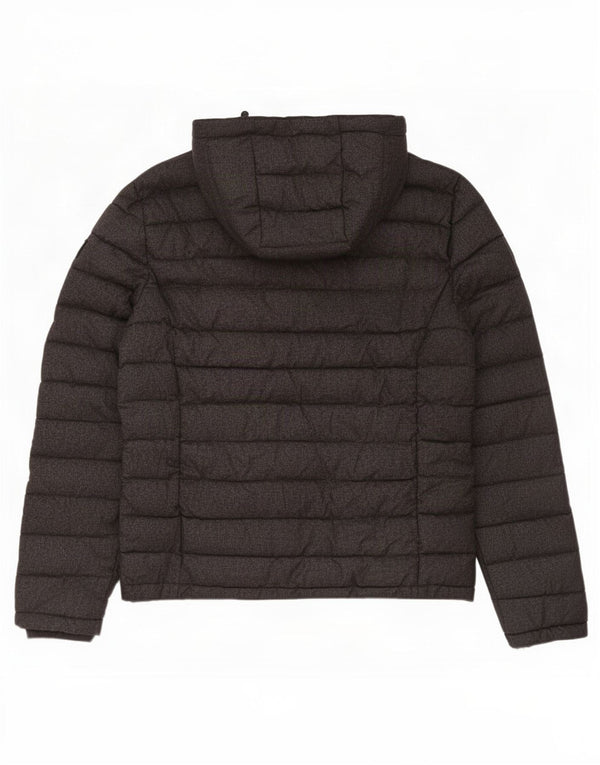 Superdry Polstret hættejakke til mænd UK 42 XL Grå polyester