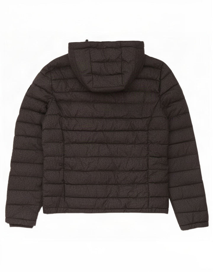 Superdry Polstret hættejakke til mænd UK 42 XL Grå polyester