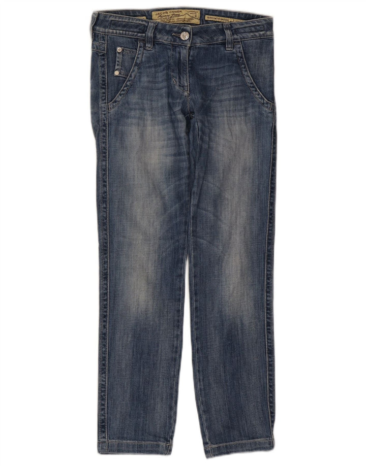 Jacob Cohen Dame Straight Jeans W27 L28 Blå Bomuld