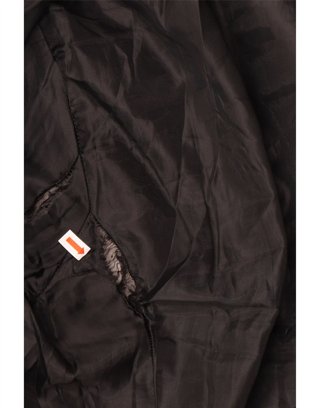 Zara Dame Polstret Jakke UK 16 Stor Sort Nylon