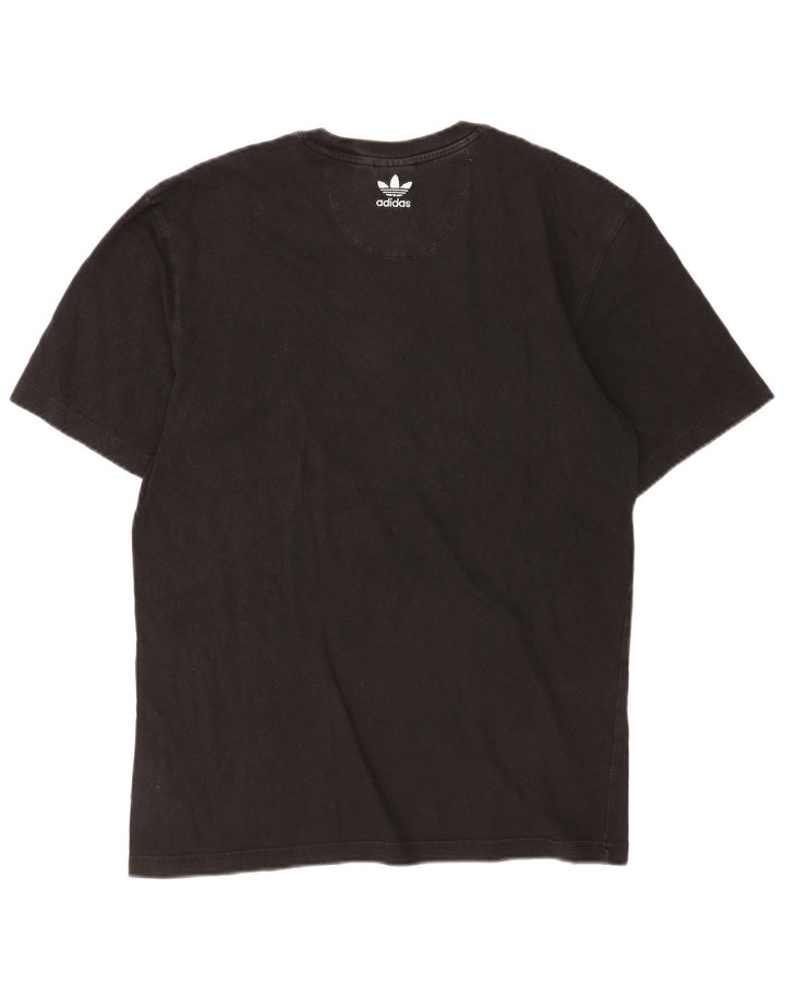 Adidas herre T-shirt top lille sort bomuld