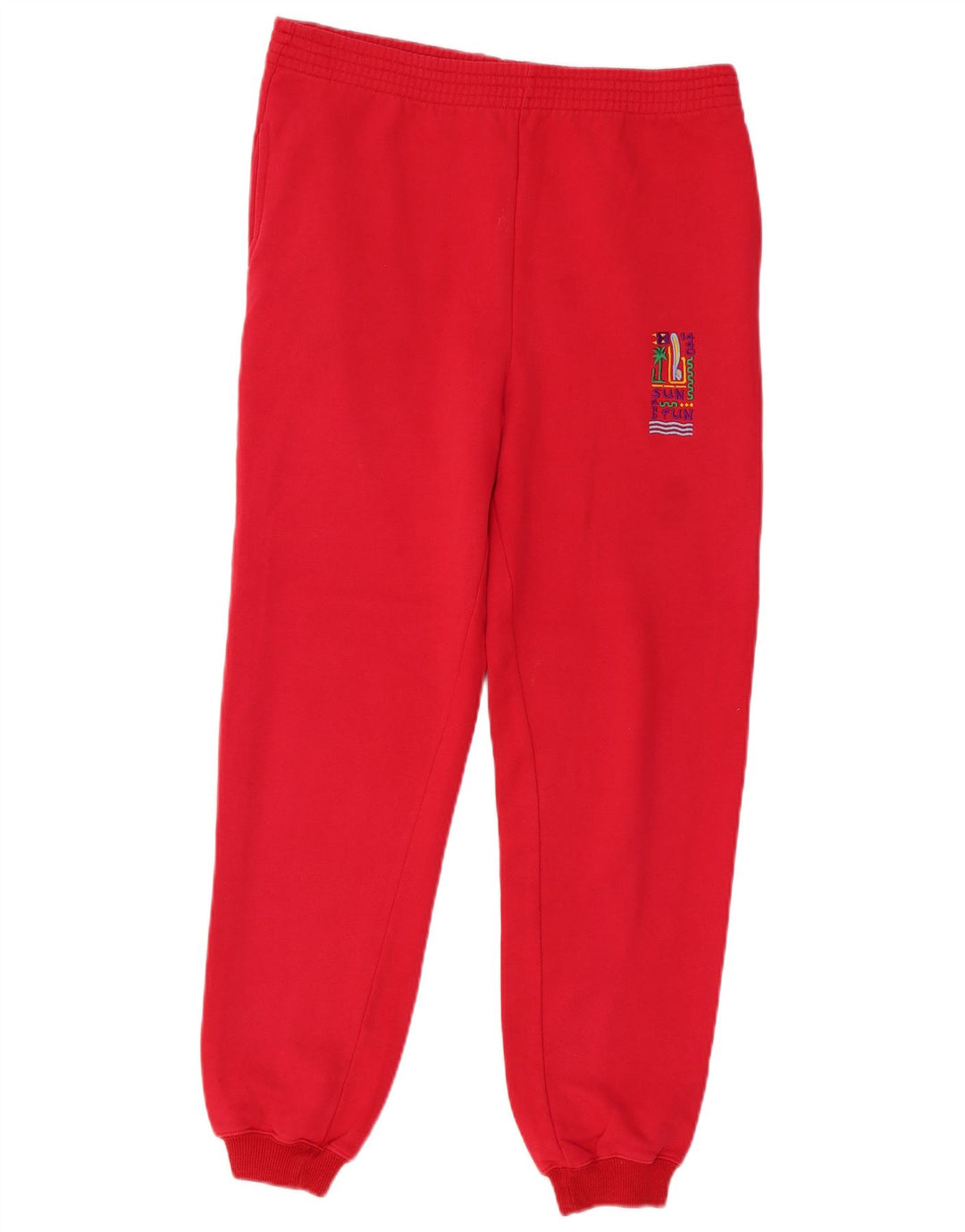 Vintage træningsdragt til mænd Joggers Medium Rød