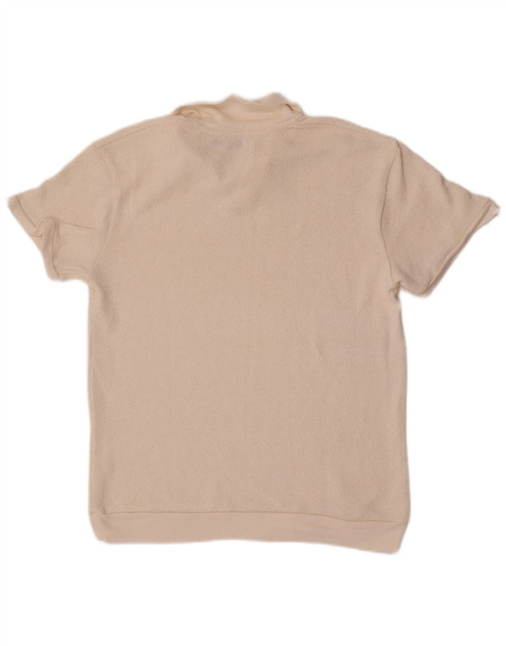 Zara Herre Polo Shirt Small Off White