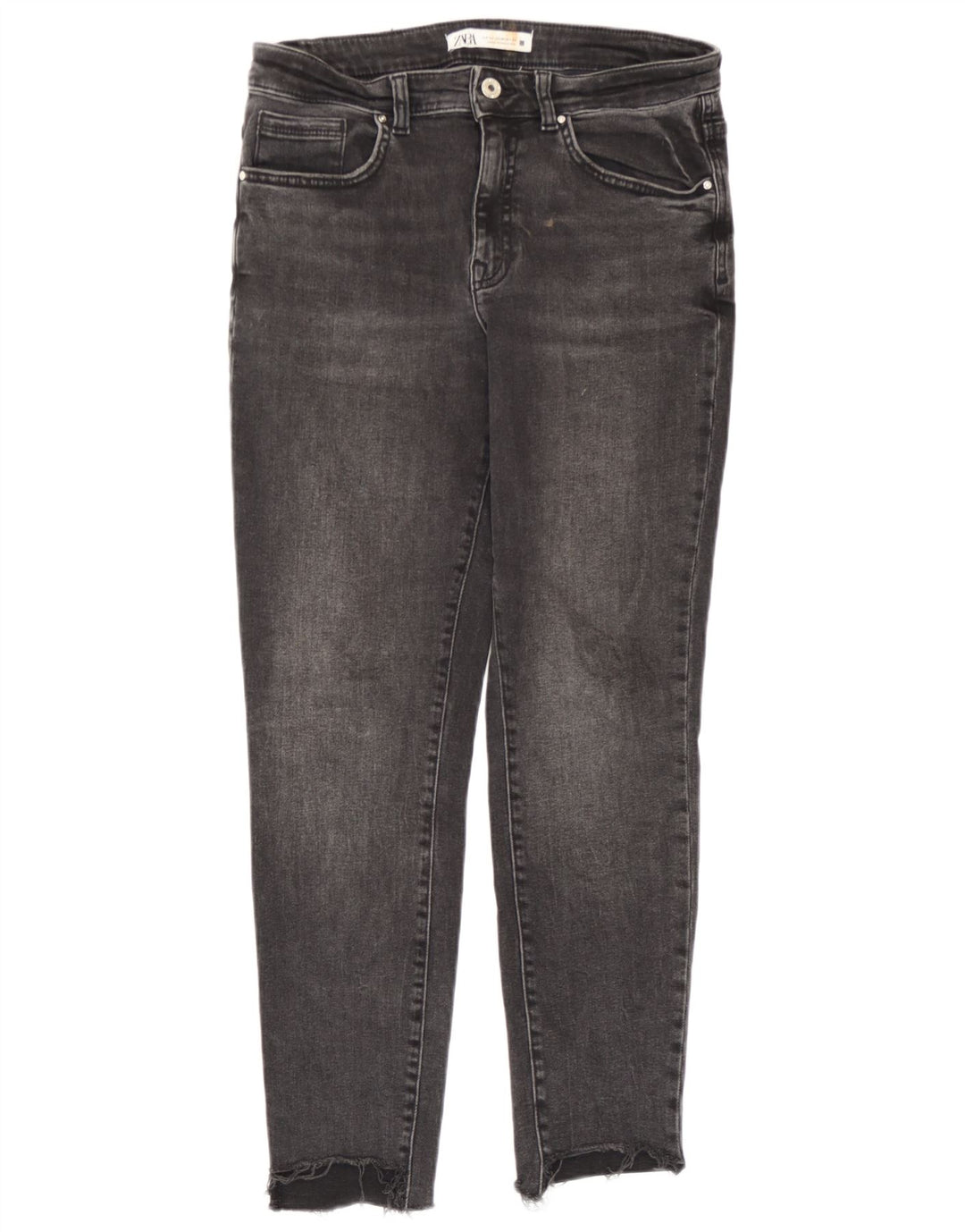 Zara Dame Slim Jeans EU 42 Large W32 L26 Grå