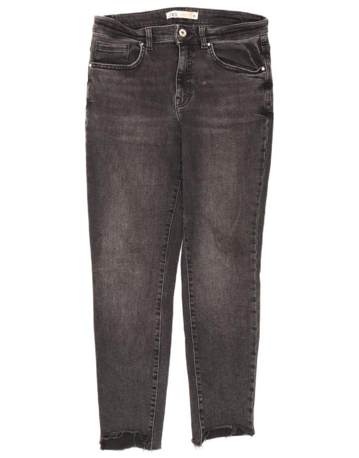 Zara Dame Slim Jeans EU 42 Large W32 L26 Grå