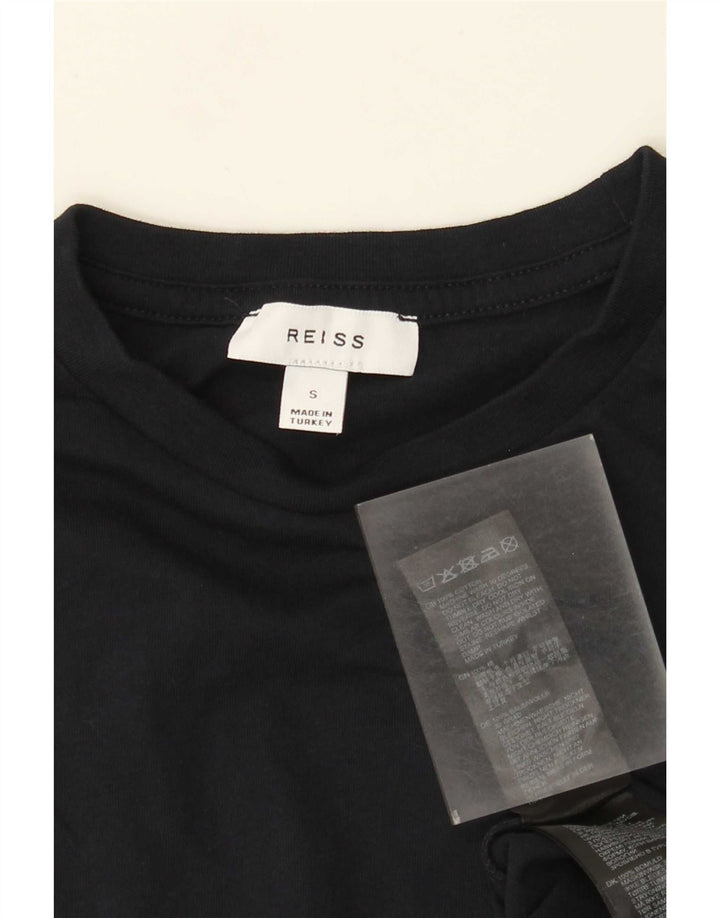 Reiss herre T-shirt top lille marineblå bomuld