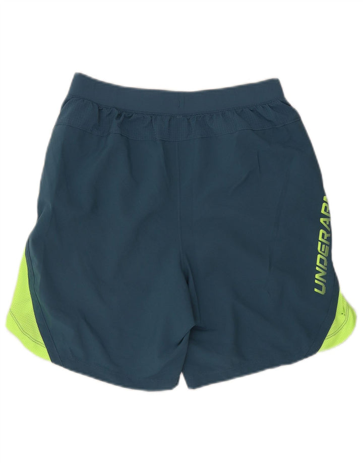 Under Armour Herre grafiske sportsshorts Medium Blue Colourblock Polyester