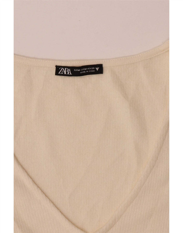 Zara Bolero Jumper UK 12 Medium Off White