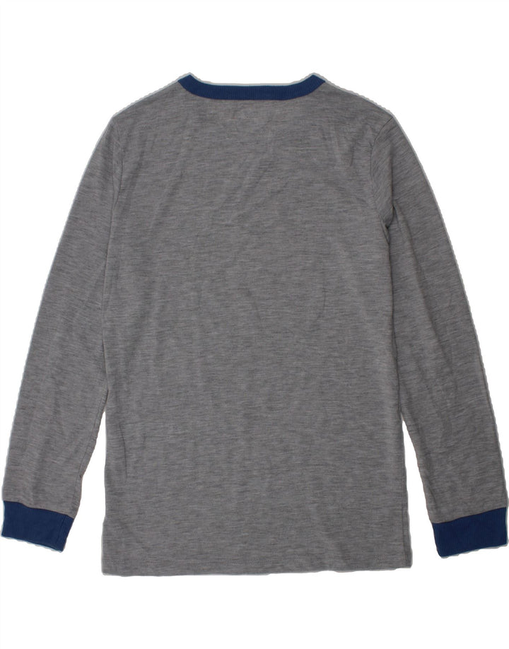 EDDIE BAUER Boys Graphic Top Long Sleeve 10-11 Years Medium  Grey Nature Vintage Eddie Bauer and Second-Hand Eddie Bauer from Messina Hembry 
