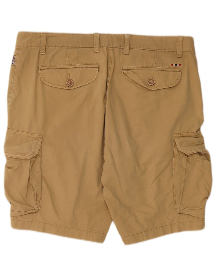Napapijri Herre Cargo Shorts W34 Large Beige Bomuld