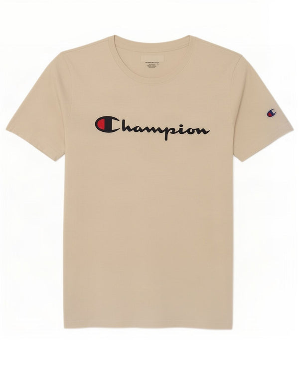 Champion Boys Grafisk T-Shirt Top 13-14 år XL Hvid Bomuld