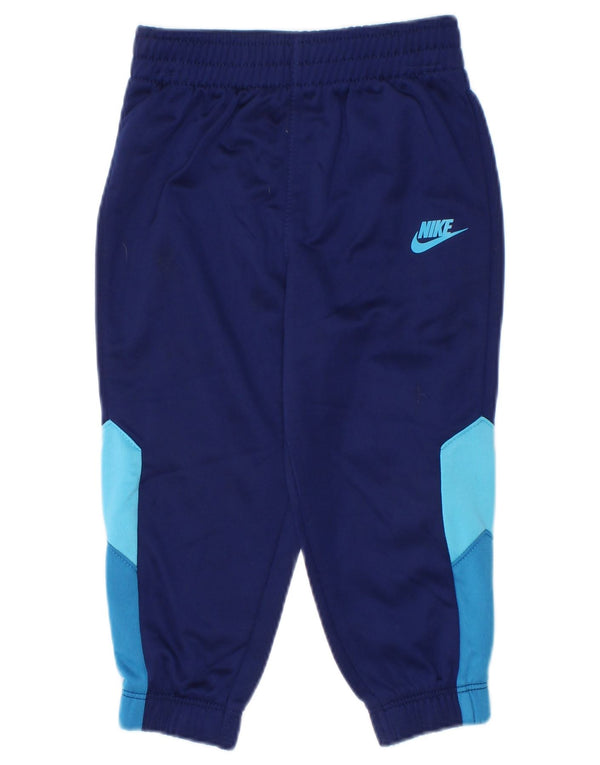 Nike Baby Boys træningsdragt bukser 12-18 måneder Navy Blue Colourblock