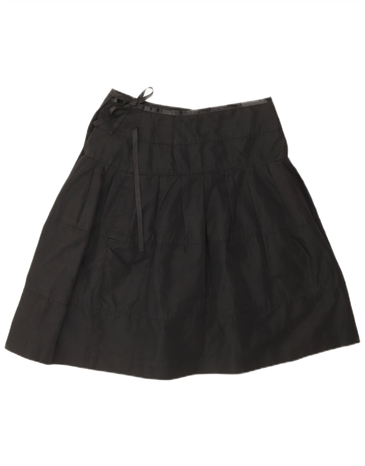 JOSEPH Wrap-nederdel til kvinder EU 36 Small W26 Black Triacetate Classic