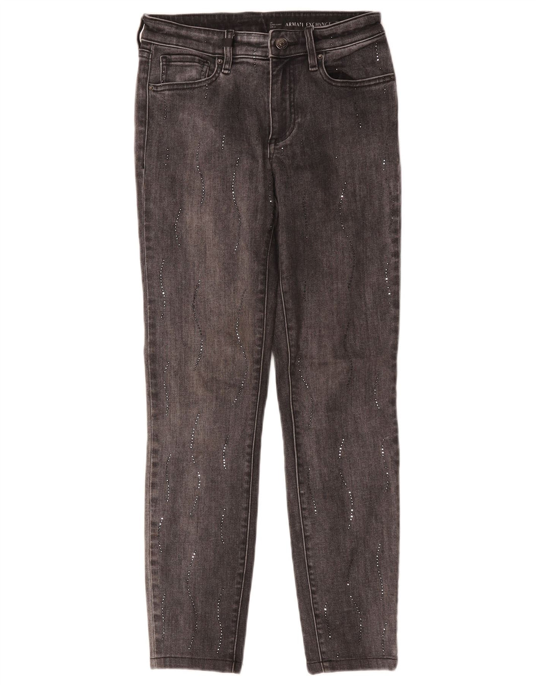 Armani Exchange Dame Super Skinny Jeans W25 L26 Grå