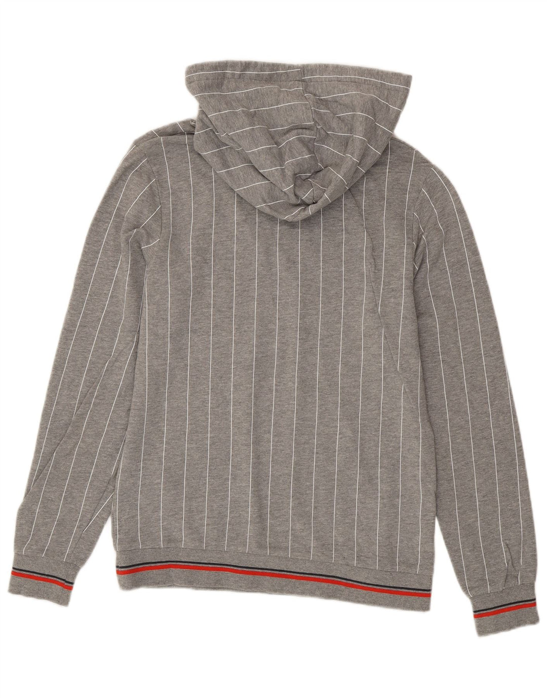 Jack & Jones hættetrøje til mænd, lille grå stribet bomuld