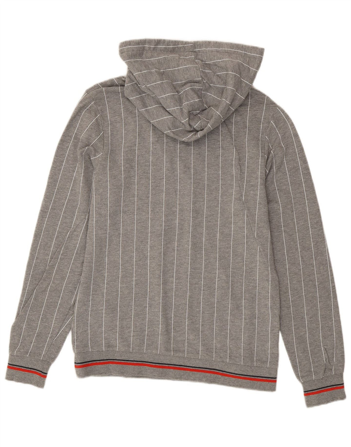 Jack & Jones hættetrøje til mænd, lille grå stribet bomuld