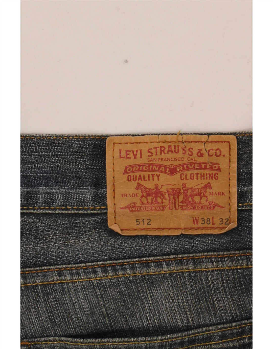 Levi's Herre 512 Bootcut Jeans W38 L32 Blå