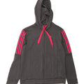 ADIDAS Womens Zip Hoodie Sweater UK 20/22 XL Grey Polyester Vintage Adidas and Second-Hand Adidas from Messina Hembry 